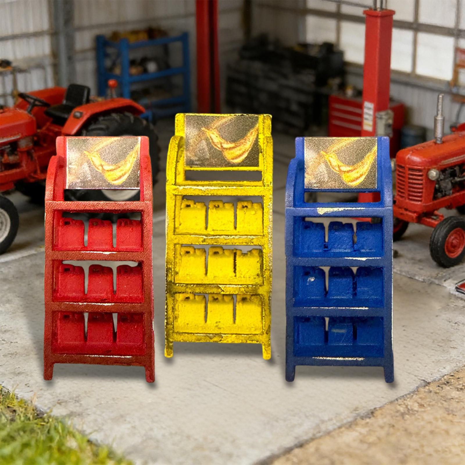 Auto Repair Shop Photos - نموذج رف زيت السيارات بمقياس 1:64،