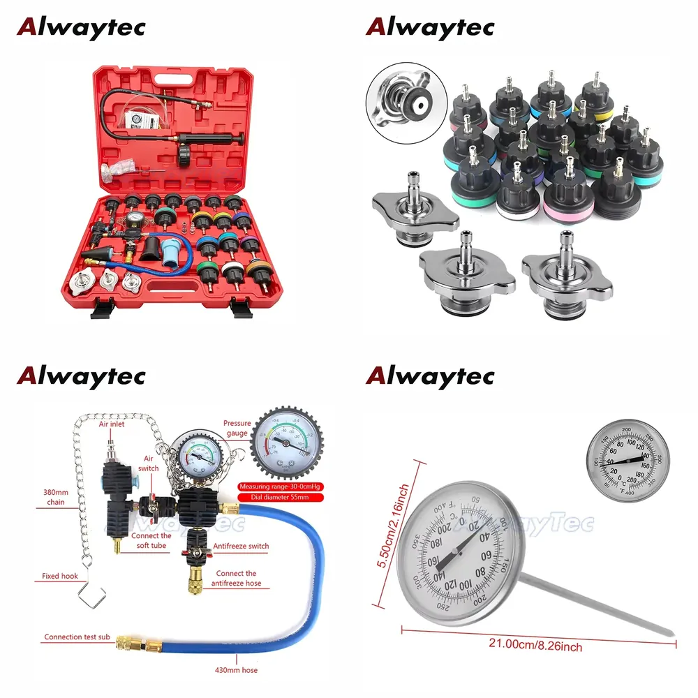 Radiator Pressure Tester - مقياس ضغط خزان مياه السيارة، أداة