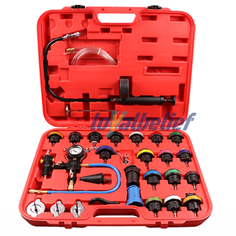 Radiator Pressure Tester - مجموعة اختبار ضغط المبرد الشاملة 28