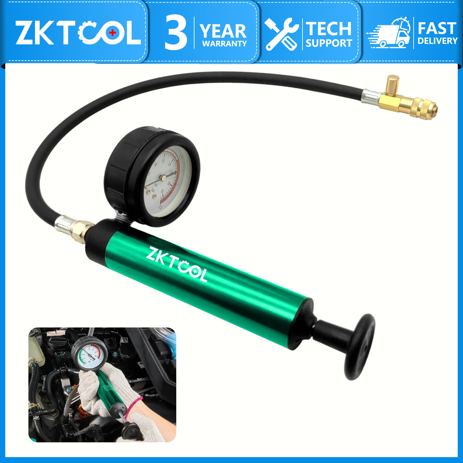 Radiator Pressure Tester - أداة اختبار ضغط نظام تبريد السيارة