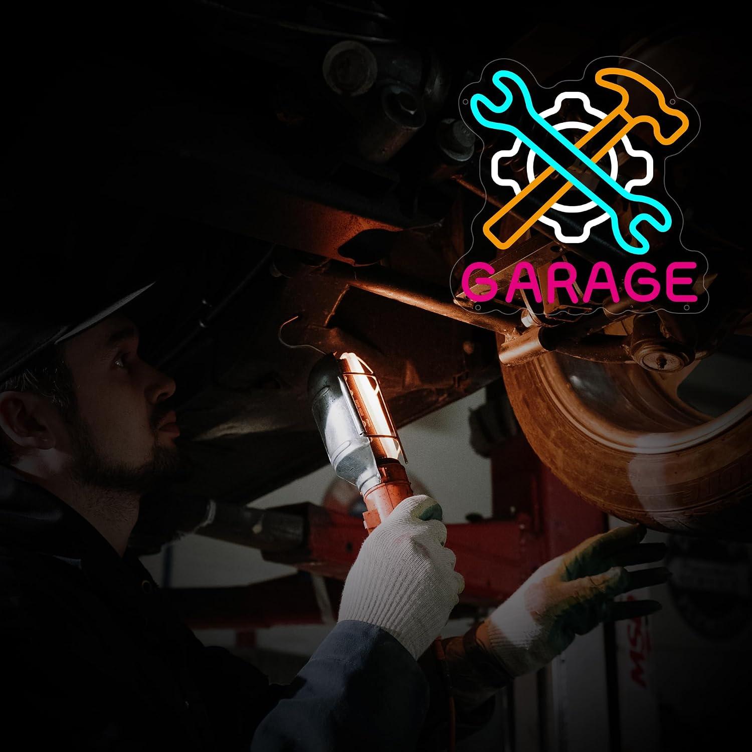 لافتة نيون للمرآب تعمل بتقنية  - مراجعة Auto Repair Shop Signs وسعره