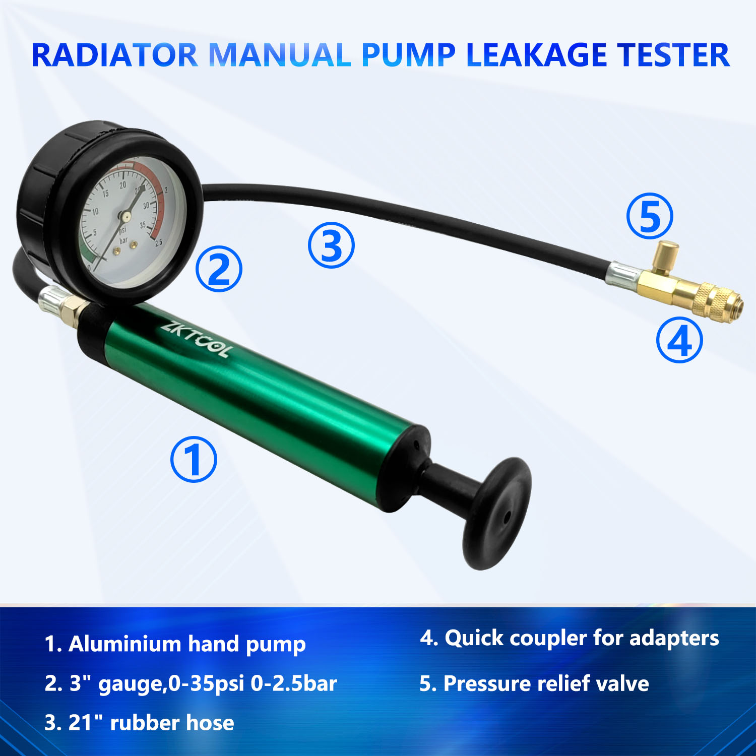 أداة اختبار ضغط نظام تبريد الس - مراجعة Radiator Pressure Tester وسعره
