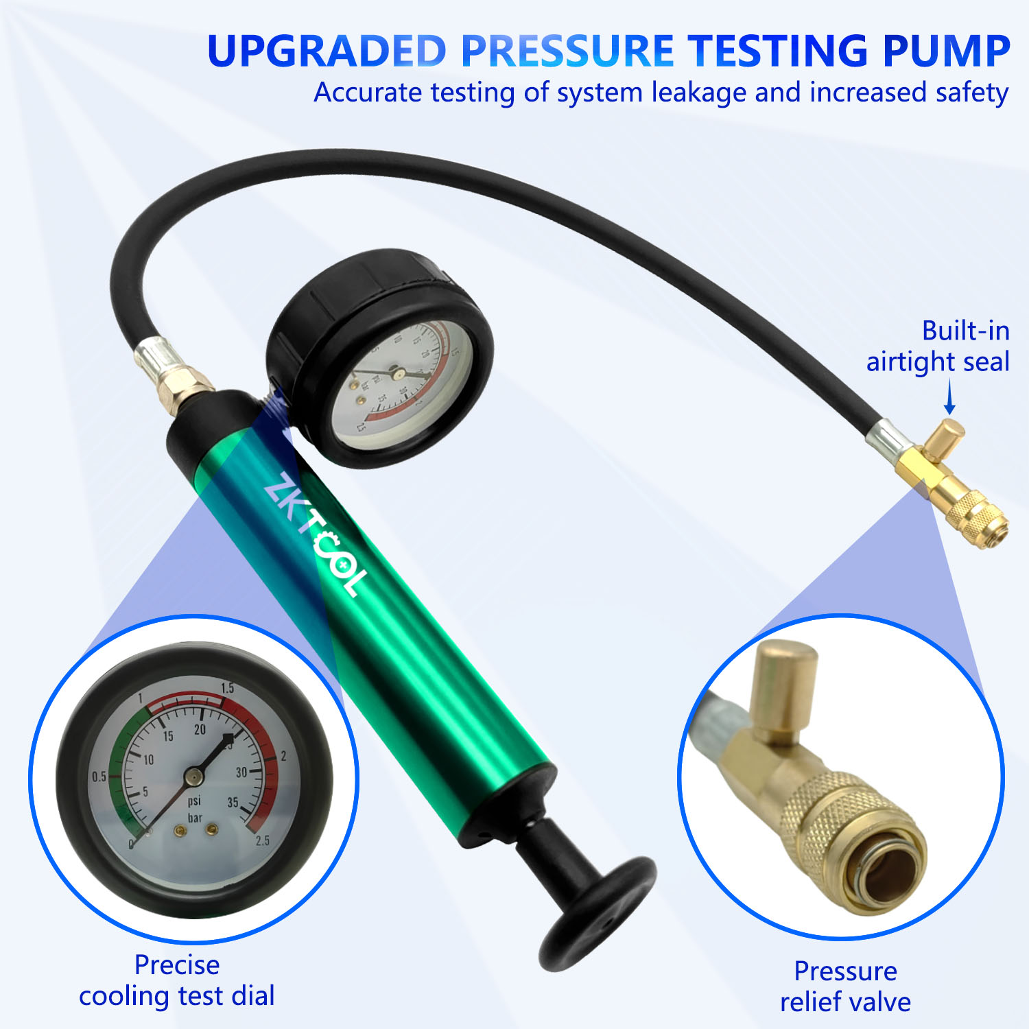 أداة اختبار ضغط نظام تبريد الس - مراجعة Radiator Pressure Tester وسعره