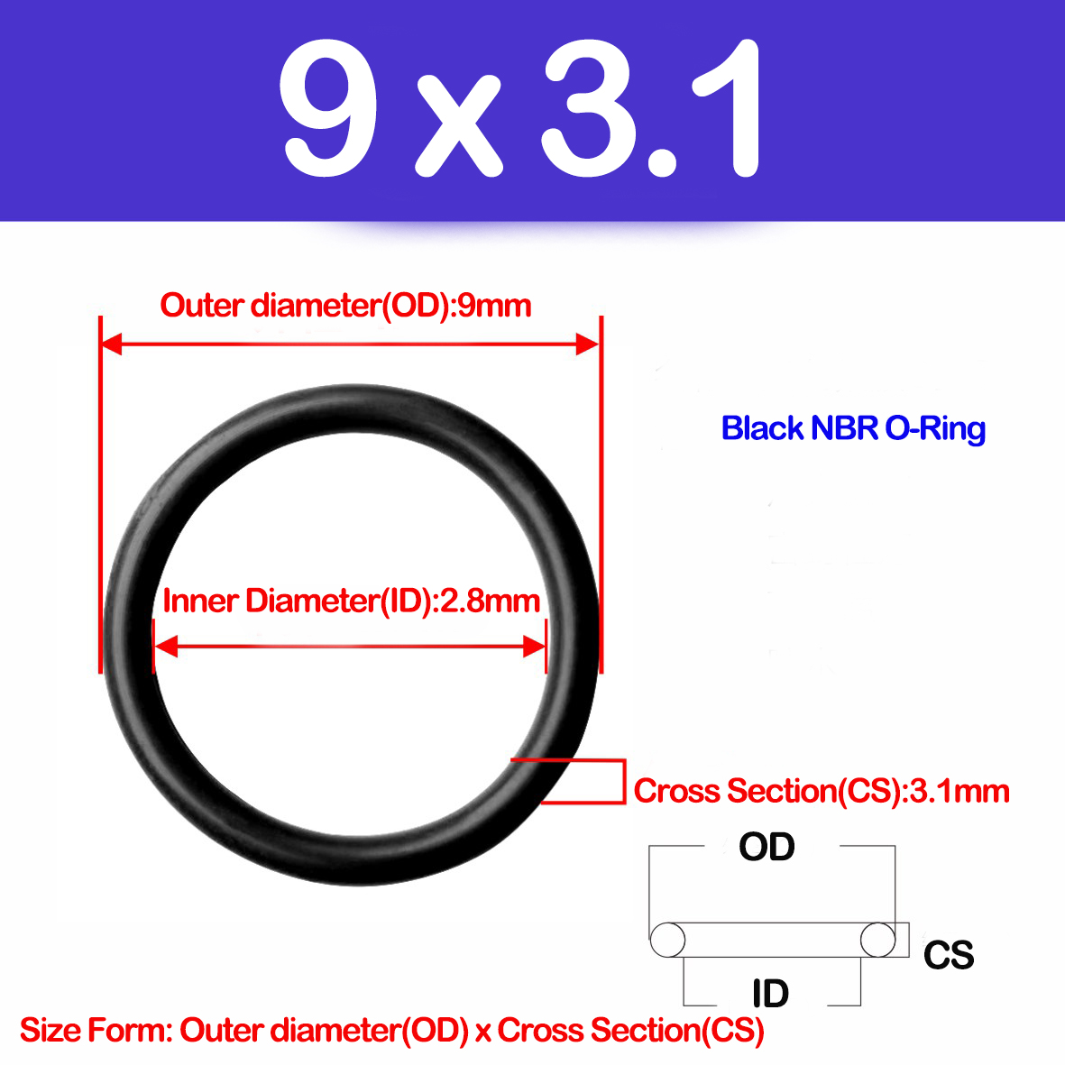 WD CS 3.1 مللي متر ، NBR O حلق - مراجعة Auto Repair Cs وسعره